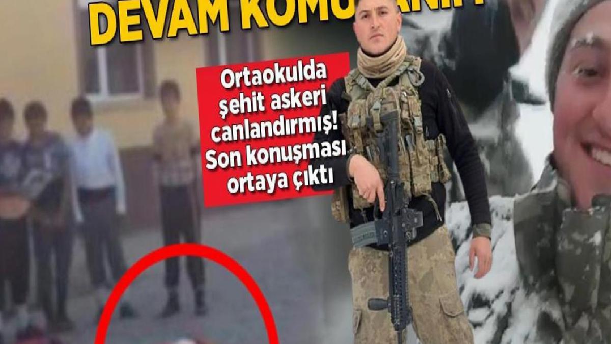 Şehit Yasin Karaca'nın son görüntüsü: Kızıl Elma'ya kadar devam komutanım