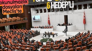 9 milletvekilinin dokunulmazlık dosyası TBMM'de