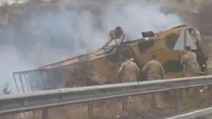 Adıyaman ve Mardin'de zırhlı araçlar devrildi! 5 asker yaralandı