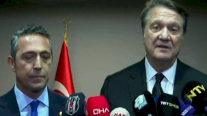 Ali Koç ve Hasan Arat'tan ortak açıklama: 2011 Süper Kupa'yı oynamak istiyoruz