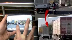 Bariyerlere sıkıştırdı: En sol şeritten en sağ şeride beni sürükleyerek geçti