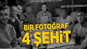 Bir fotoğraf 4 şehit! Yürek yakan detay ortaya çıktı