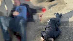 Bolu'da dehşet anları! Baba ve iki oğluna saldırı kamerada