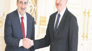 Cevdet Yılmaz Aliyev ile görüştü