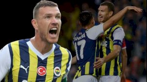 Fenerbahçe'de Edin Dzeko tutulamıyor! Spartak Trnava maçında şov yaptı