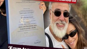 Hamdi Alkan'ın kızı Zeynep Alkan diplomasına kavuştu
