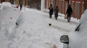 Kar fırtınası, Moskova'yı beyaz örtüyle kapladı