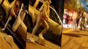 Mahalleyi karıştıran kavga! 'Beni hamileyken ortada mı bırakacaksın'