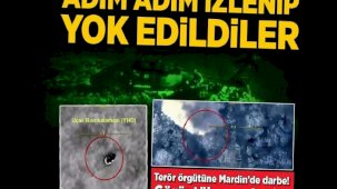 Mardin'deki terör operasyonundan görüntüler paylaşıldı! Adım adım izlenip yok edildiler