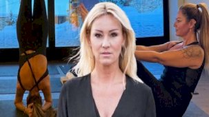 Pınar Altuğ amuda kalktı! Esnekliğini konuşturdu