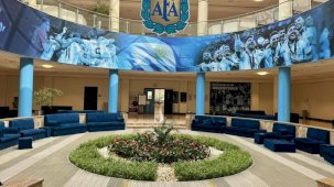 Son Dünya Kupası şampiyonu Arjantin'in hatırası Katar'da yaşatılıyor