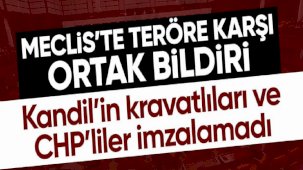 TBMM'de 4 partiden teröre karşı ortak bildiri: CHP ve DEM Parti katılmadı