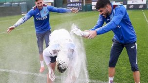 Trabzonspor'da neşeli antrenman