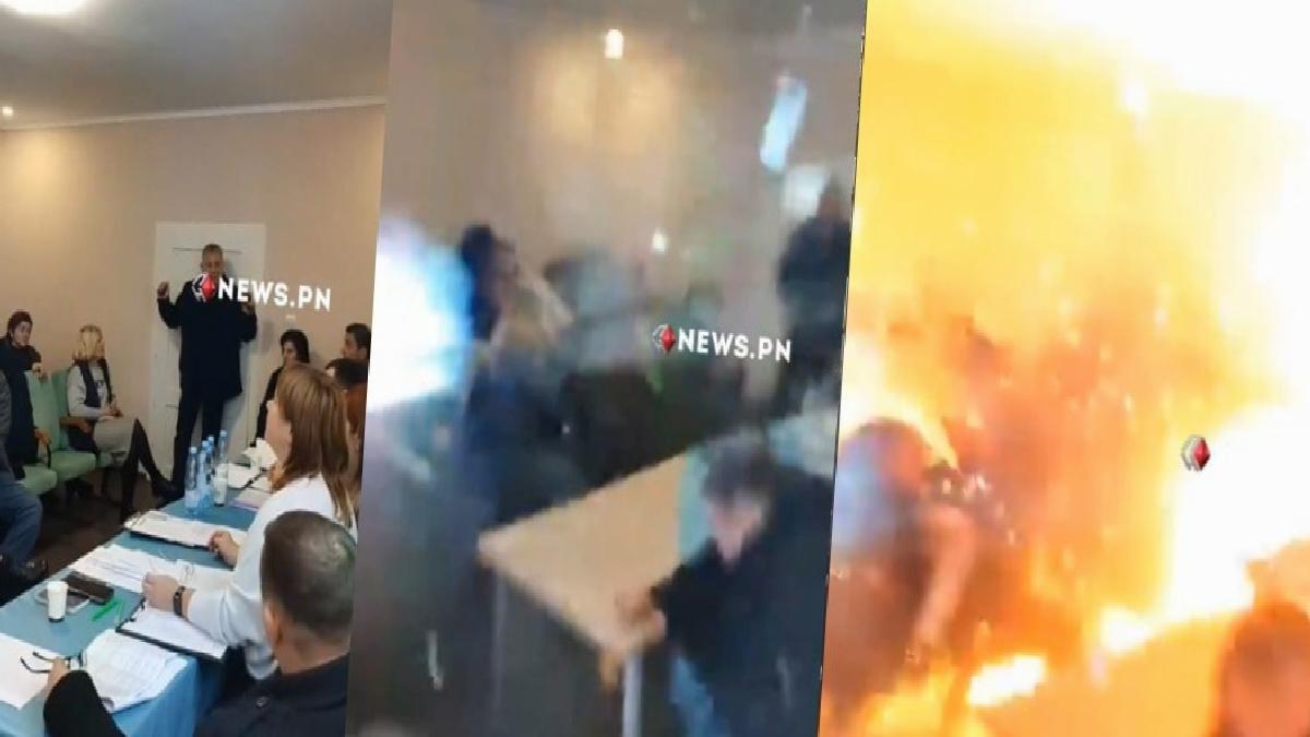 Ukrayna'da yerel meclis toplantısında bir milletvekili el bombaları patlattı