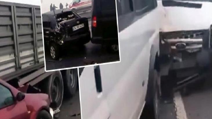 Bitlis'te zincirleme kaza! 18 kişi yaralandı
