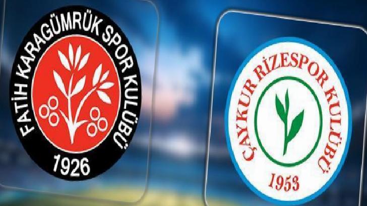 CANLI ANLATIM | Fatih Karagümrük - Çaykur Rizespor