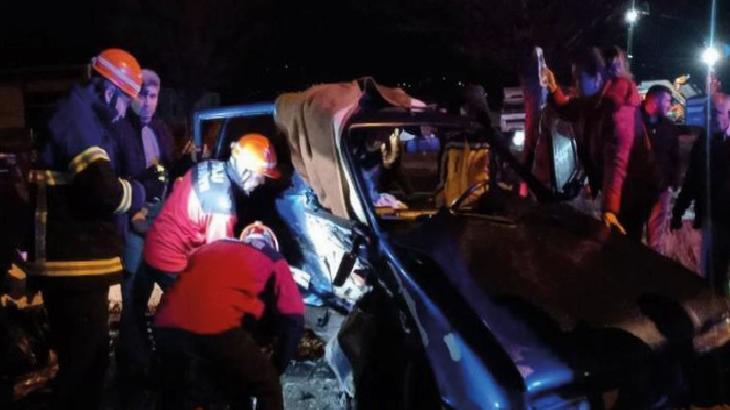 D-100 kara yolunda feci kaza: 6 yaralı