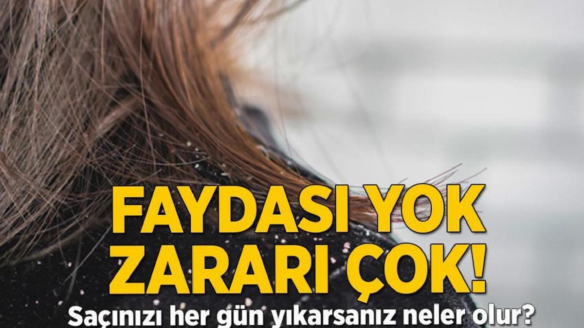Faydası yok zararı çok! Saçınızı her gün yıkarsanız neler olur?