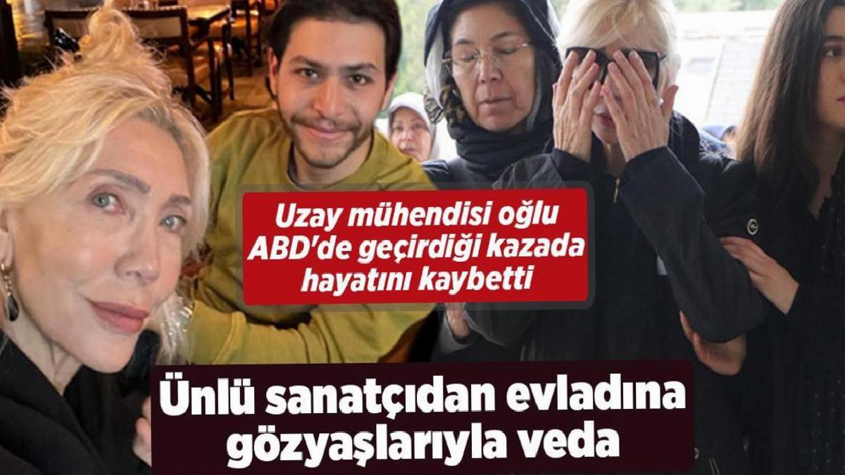 Hülya Yiğitalp'ten gözyaşlarıyla veda! Uzay mühendisi oğlu Adana'da toprağa verildi
