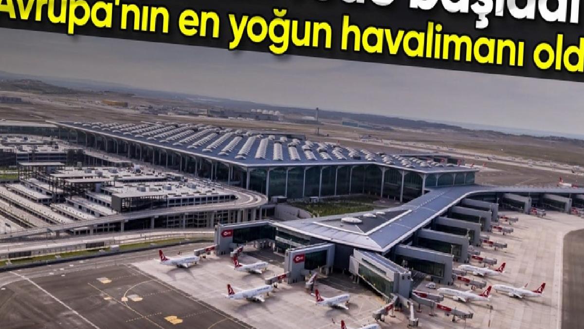 İstanbul Havalimanı günlük uçuş sayısında yeni yıla zirvede başladı