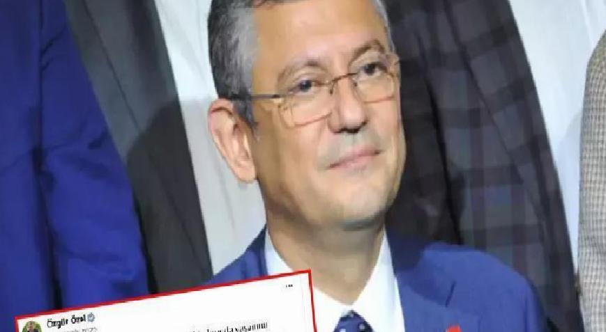 Özgür Özel sosyal medya hesabından İran'a taziye mesajı gönderdi