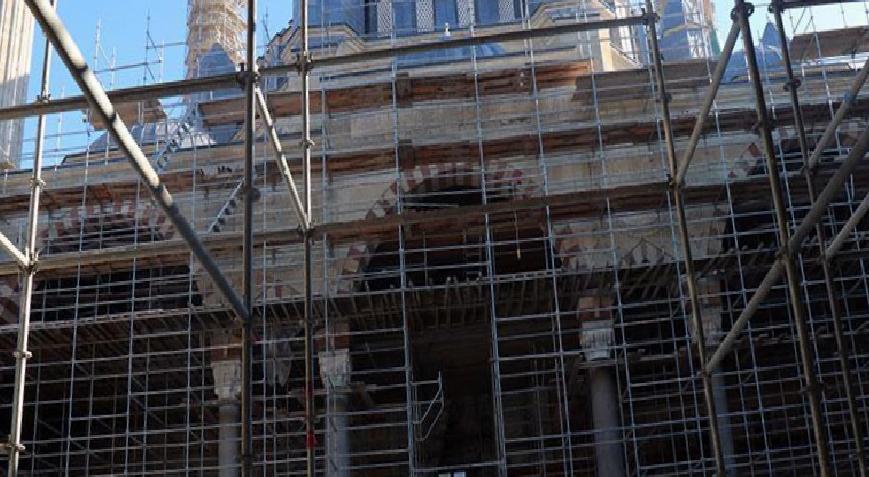 Restorasyondaki Selimiye Camisi'nde son durum