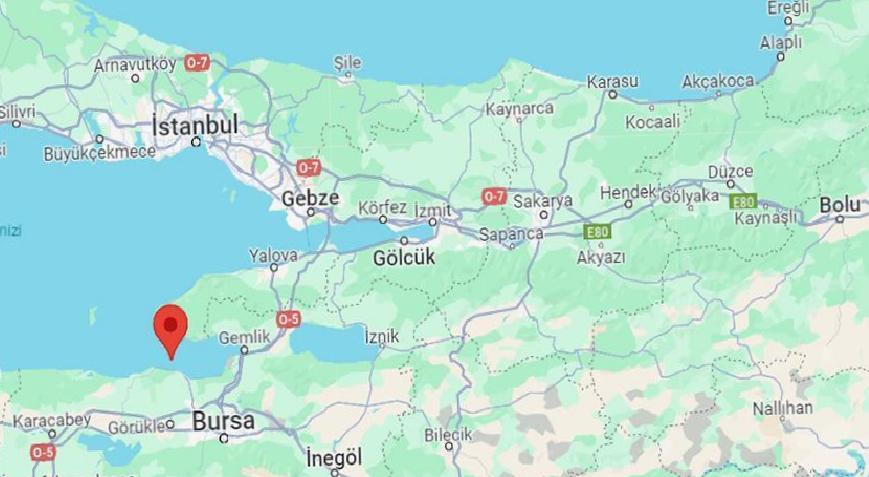 Son dakika: Marmara Denizi'nde 3.2 büyüklüğünde deprem
