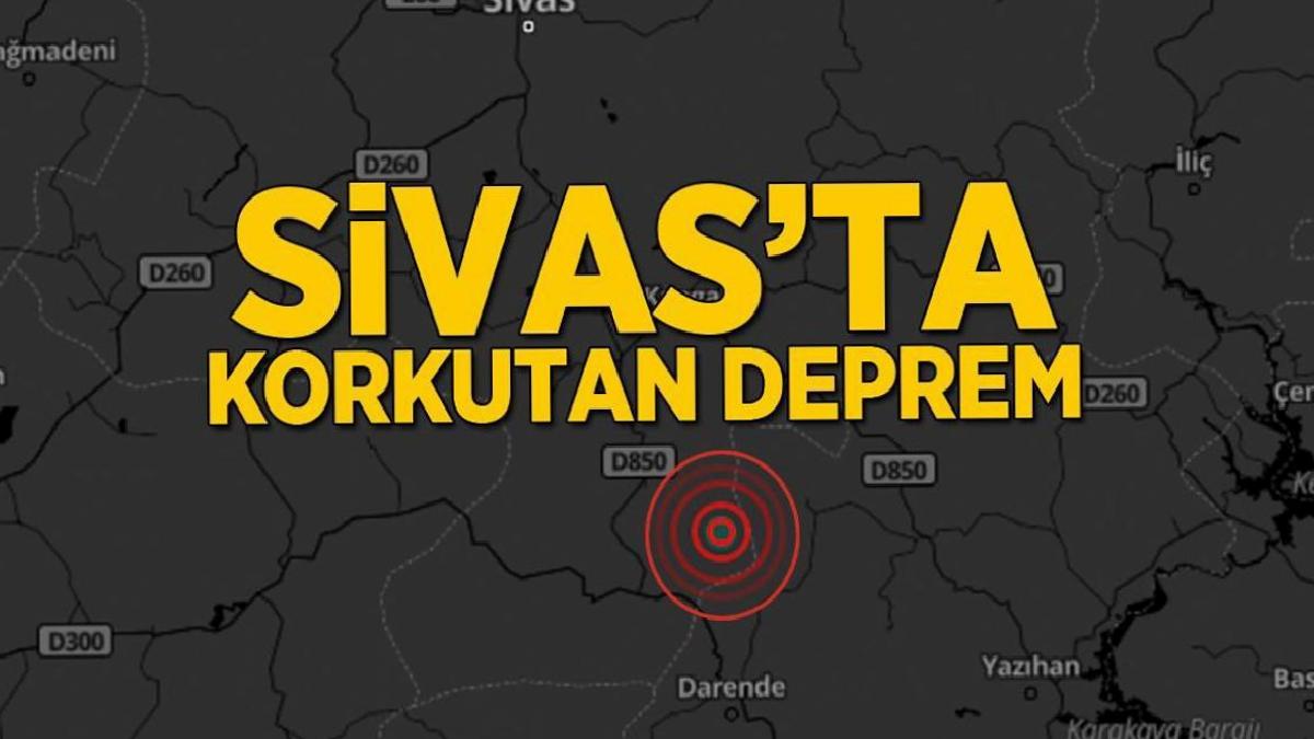 Son dakika... Sivas'ta 4.4 büyüklüğünde deprem