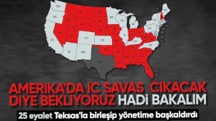 ABD'de Teksas'a destek veren 25 eyaletten Joe Biden yönetimine karşı bildiri