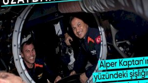 Astronot Alper Gezeravcı kapsülden 'mutluluk' fotoğrafı paylaştı
