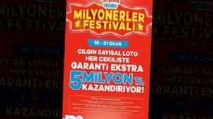 Çılgın Sayısal Loto’da ‘Milyonerler Festivali’