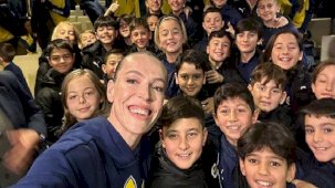 Eda Erdem Dündar, Fenerbahçeli alt yapı sporcularla bir araya geldi