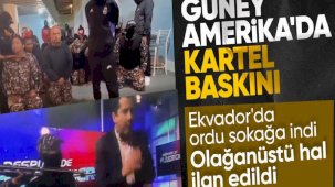 Ekvador'da iç karışıklık! Silahlı grup canlı yayını bastı