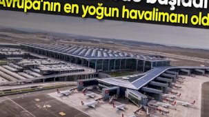 İstanbul Havalimanı günlük uçuş sayısında yeni yıla zirvede başladı