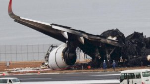 Japonya'da alevlere teslim olan uçağın neden patlamadığı açıklandı