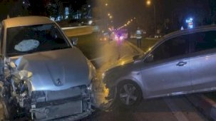 Karaman'da aynı istikamette giden iki otomobil çarpıştı: 6 yaralı