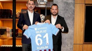 Murat Kurum, Trabzonspor Başkanı Ertuğrul Doğan'ı ziyaret etti