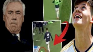 Real Madrid'de Arda Güler'den Ancelotti'ye tepki! Yeleğini yere attı