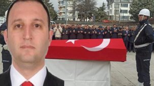 Şehit polis memuru Cengiz Parlak, son yolculuğuna uğurlandı