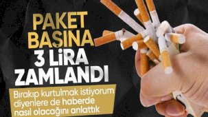 Sigaraya yeni yıl zammı! Fiyatı 3 TL yükseldi