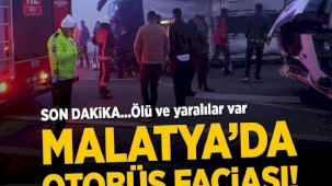 Son dakika! Malatya'da feci kaza! Yolcu otobüsü ile kamyon çarpıştı! Çok sayıda ölü ve yaralı var