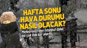 Son dakika Meteoroloji haberleri ❄ İstanbul'daki hava durumu nasıl, kar yağacak mı? Hafta sonu için kar alarmı!