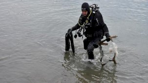 Trabzon'da dalgıç polislerden gönüllü dip temizliği