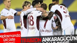 Trabzonspor, Ankaragücü deplasmanında kazandı