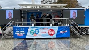 'Yarısı Bizden' kampanyası bilgilendirme tırlarına yoğun ilgi