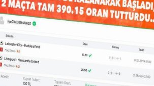 Yeni yıla Misli'de kazanarak başladı, 2 maçta tam 390.15 oran tutturdu…