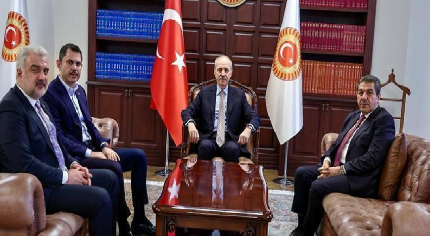 TBMM Başkanı Numan Kurtulmuş, Murat Kurum ile görüştü