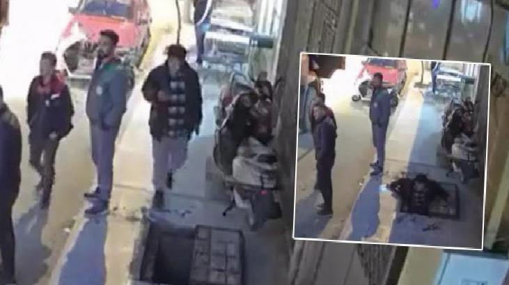 Telefona bakarak yürüdü, rögara düştü