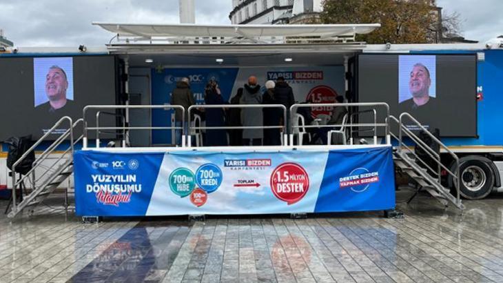 'Yarısı Bizden' kampanyası bilgilendirme tırlarına yoğun ilgi