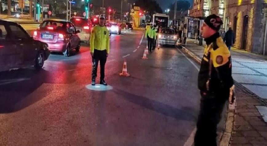 Yılbaşı gecesi 72 sürücüye ceza yağdı